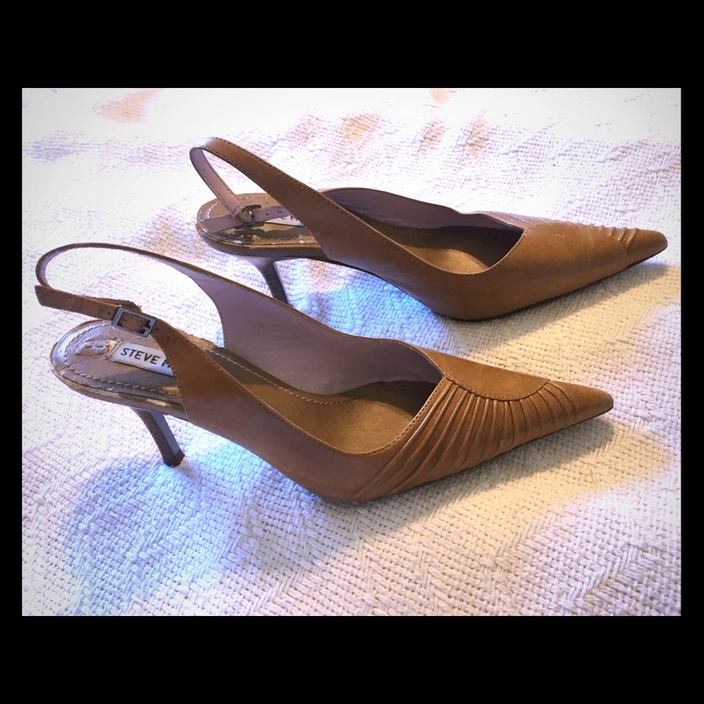 Steve Madden Brown Sling Back Heels